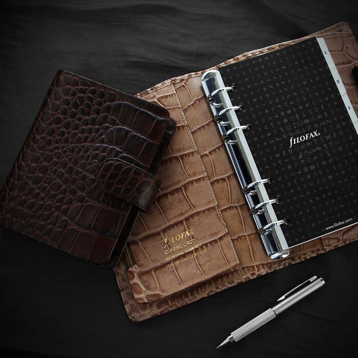 Органайзер Filofax 26013 Croc A5 Classic, темно-коричневий Fawn