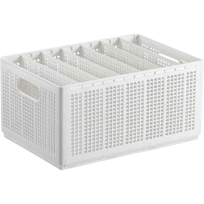 Коробка для зберігання штанів SIXRUN, розділена коробка для зберігання одягу, органайзер для шафи, ефективне сортування одягу для спальні, гардероб, складний органайзер для шафи (великий 7)