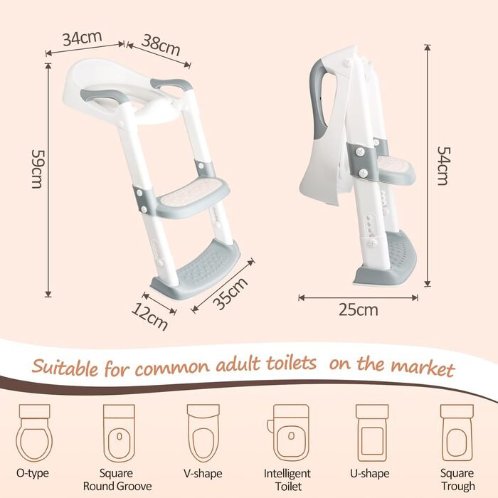 Дитяче сидіння для унітазу talifoca, тренажер для унітазу зі сходами, оновлений дитячий унітаз для хлопчиків і дівчаток, дитяче си