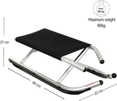 Санки Дитячі складні санки Алюмінієві складні санки Санки Дитячі санки до 80 кг Санки від 5 років CRYSTAL