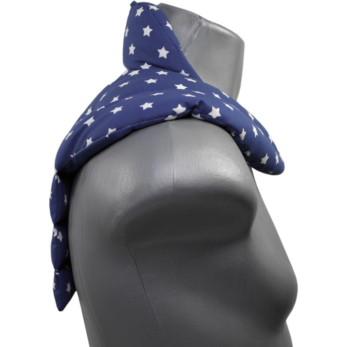 Подушка для шиї для шийного відділу хребта - шия плечі спина - зоряно-синя - ріпакова подушка - грілка для шиї