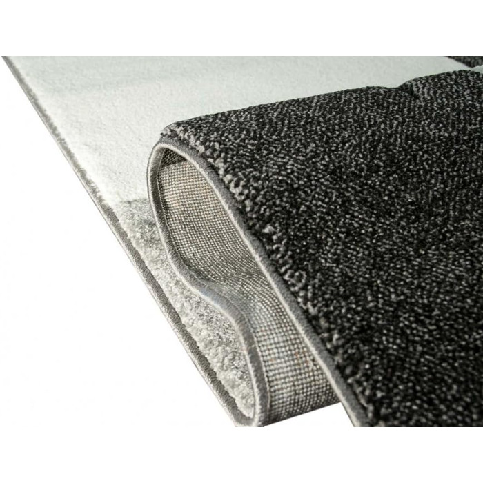 Дизайнерський килим CARPETIA килим для вітальні в клітинку сірий кремовий чорний розмір 200 x 290 см 200 x 290 см сірий кремовий ч
