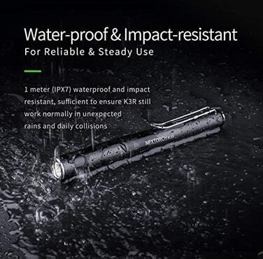 Ліхтарик K3R 350 люмен з USB-C, включаючи акумулятор Nextorch ємністю 320 мАг, 3R -