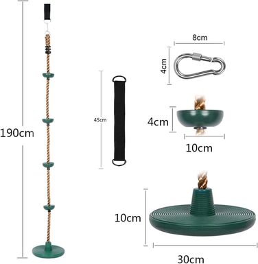 Гойдалки на відкритому повітрі дитячі гойдалки для лазіння по мотузці з платформою, для дітей дерево диск гойдалки гойдалки для ла