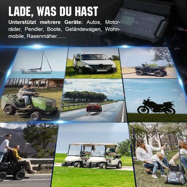 Автомобільний зарядний пристрій LiFePO4 зарядний пристрій 12В з активацією літієвої батареї для автомобіля вантажівки мотоцикла га