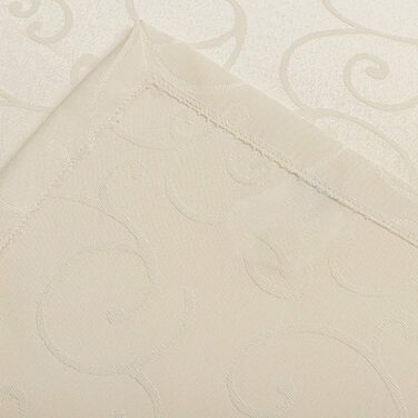 Скатертина EUGAD дамаські орнаменти шовковий блиск завиток/коло дизайн скатертини з подолом, розмір та колір скатертини на вибір,