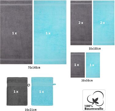 Набір рушників преміум-класу 100 бавовна 2 рушники для душу 4 рушники для рук 2 рушники для гостей 2 рукавички для прання Колір бі