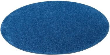 Круглий килим Shaggy Cottage синій в 7 розмірах 240 см круглий