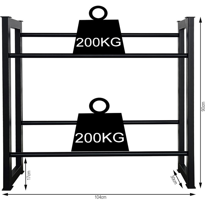 Стійка для напоїв QUICK STAR 104x30x90 см для 6 ящиків, тримач для напоїв, окремостояча полиця, надзвичайно стійка, 104 x 30 x 90 см, без полиці