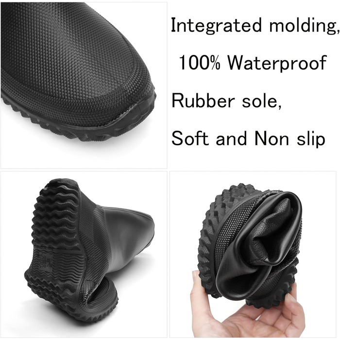 Жіночі та чоловічі складні високі гумові чоботи Lvptsh, складні водонепроникні садові чоботи з довгим халявою, гумове взуття, садове взуття, веллінгтони, зелені, розмір 40/41 EU