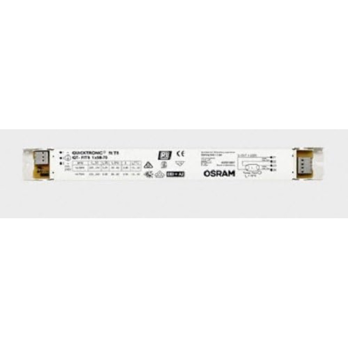 Лампи OSRAM Електронний баласт OSRAM (ECG), QUICKTRONIC FIT 8, EVG LL/KLL non-DIM, QT-FIT8 58-70/220-240 HFMN-158-70O1JAM, білий