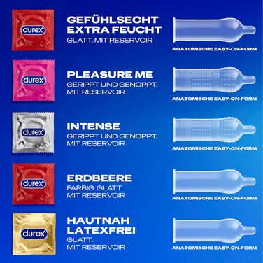 Асортимент презервативів Durex Love Mix універсальний мікс-набір із 5 різними варіантами презервативів, які можна спробувати упаковка з 18 шт. (1 x 18 шт. ) 18 шт. (1 упаковка)
