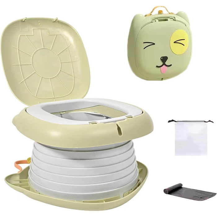 Горщик Складаний дитячий унітаз, Дитяче сидіння для унітазу, Складний унітаз Дитячі сидіння для привчання до горщика Відкритий пор