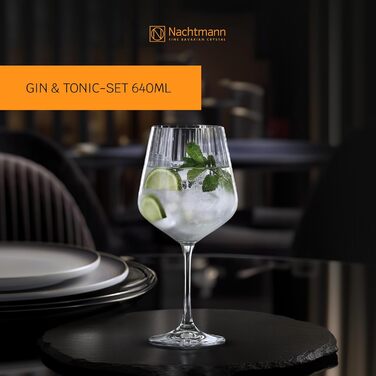 Набір для джину з тоніком, 4 предмети, 640 мл, висота 22,2 см, Gin & Tonic, 102892