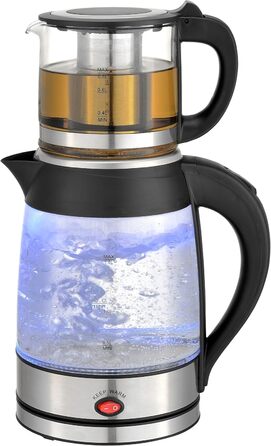 Чайник 100 без бісфенолу А Безпечне скло Фільтр від накипу 2200 Вт Захист від перегріву Чай Виробник чаю Чайна машина Чайник Виробник чаю Чайник для води