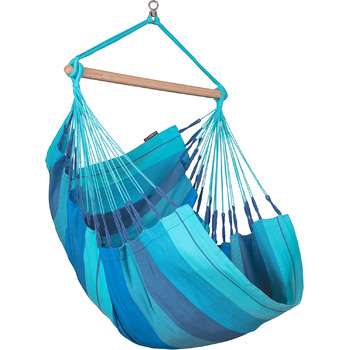 Підвісне крісло Habana Базовий розмір для релаксації та стилю поворотний шарнір на 360, високоякісна бамбукова деревина - бавовна,