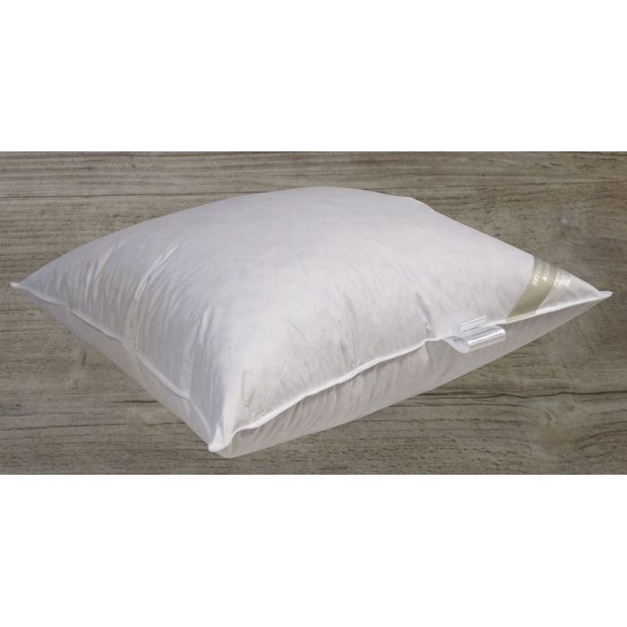 Подушка Betten Hofmann Extreme Volume з пуху та пера, дуже жорстка, 80x80 см, наповнювач 2000 г, міцна, підтримує, стабільна, 100 натуральна