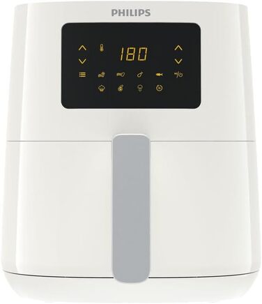 Мультипіч Philips Essentiale Compact Digital HD9252/00, безмасляна фритюрниця, 0,8 кг, технологія Rapid Air, 7 передоплат, білий