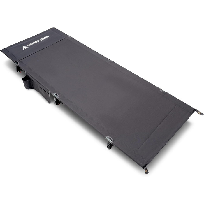 Складане похідне ліжко, портативне кемпінгове ліжко, легке, складне кемпінгове ліжко до 180 кг для намету, для активного відпочинку на природі, для подорожей, саду, офісу (190 70 18 см) сірого кольору