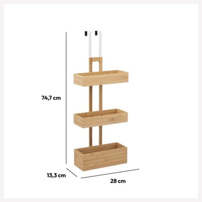 Рівнева полиця з бамбука на дверцятах, 5five - 3-