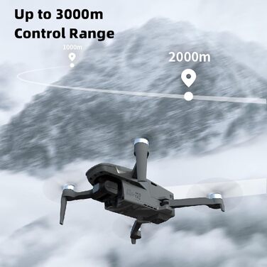 Дистанційне керування, складаний квадрокоптер RC для дорослих (3 батареї), 240g GPS Drone Professional 4K HD Camera FPV Drone, 3-A