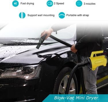 Автомобільна повітродувка автомобільна сушарка мотоциклетна сушарка автомобільна сушарка пилосос автомобільний пилосос для листя 2