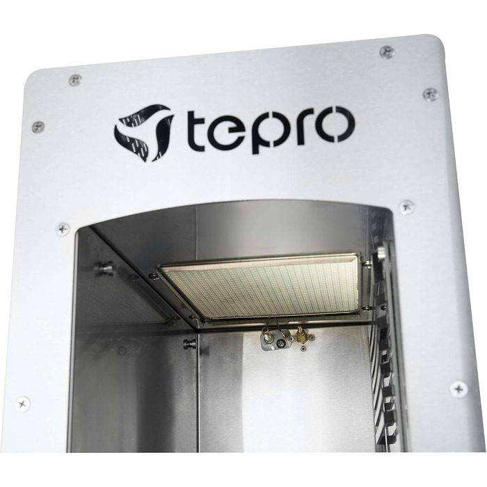 Стейк-гриль Toronto, керамічний інфрачервоний пальник потужністю 3 кВт, газ 800 градусів, розміри приблизно 23 x 56 x 40,5 см, срі