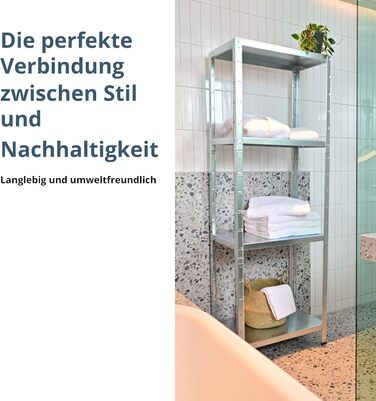 Система стелажів SCHULTE з 4 полицями PowerMAX, вантажопідйомність 65 кг, 180x60x40 см (ВxШxГ), оцинкована (полиця для зберігання, полиця для майстерні, полиця для підвалу, полиця для гаража, металева полиця)