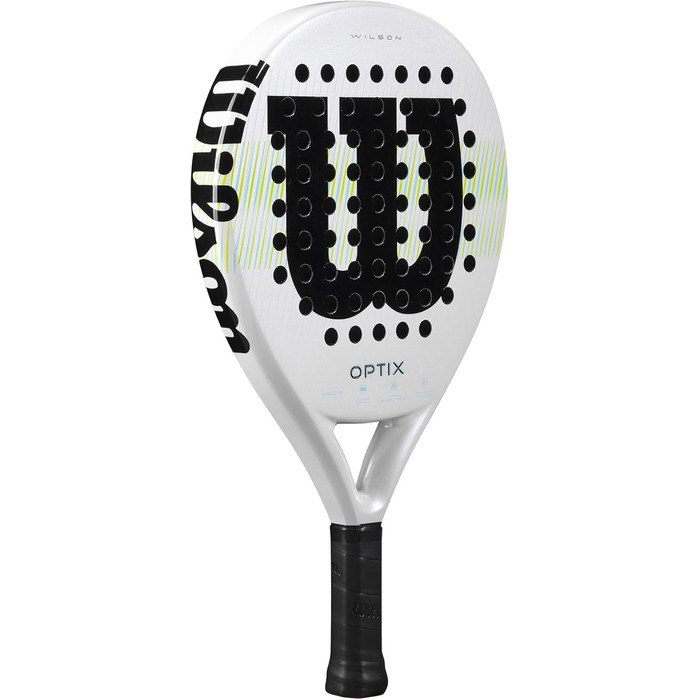Ракетка для паделя Wilson Optix V1 – біла, серія Unisex, розмір 4-1/4" (2)