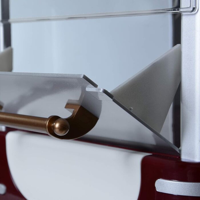 Машина для попкорну Jago Retro - 60 л/год, 200 г/10 хв, горщик з нержавіючої сталі, для солоного попкорну - вигляд 50-х, професійна виробник попкорну, виробник, торговий автомат