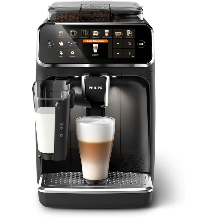 Кавомашина Philips Series 5400 з системою LatteGo та універсальним засобом для видалення накипу Purivita (750 мл) комплект з 1 пляшкою
