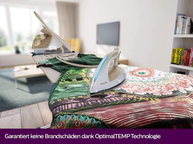 Парогенераторна праска Philips PerfectCare Elite, перевірена та відремонтована, 2400 Вт, оптимальна температура, тиск пари 7,2 бар