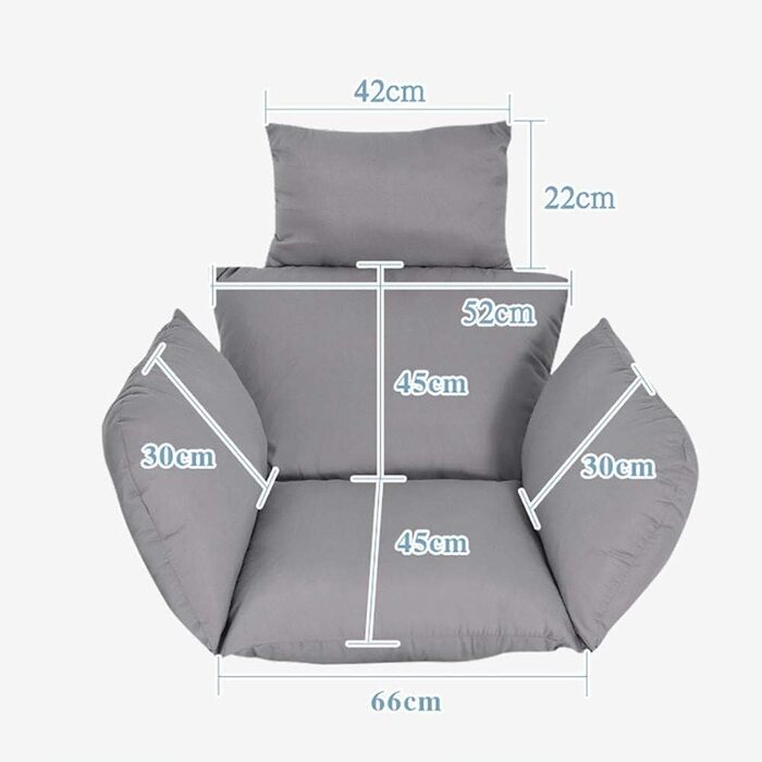 Подушка для підвісного крісла-гойдалки Подушка для підвісного крісла для використання на вулиці, в саду, на терасі, накладки на подушки для підвісних крісел-гойдалок (не включає підвісні крісла)