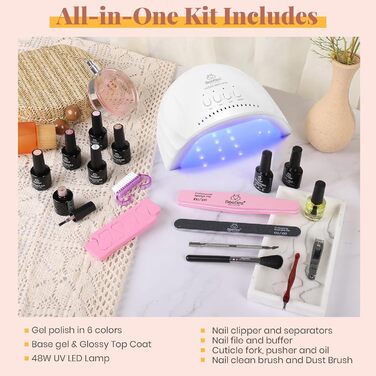 Стартовий набір Beetles Gel Polish (6 кольорів)