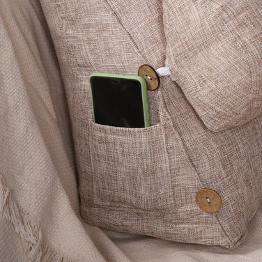 Подушка для читання для дорослих, ліжко, трикутна, подушка для захисту спинки автомобіля та попереку, диван, велика спинка, підтримка спини для офісу, тривимірна клиноподібна подушка, 60x50x20 см, сіра