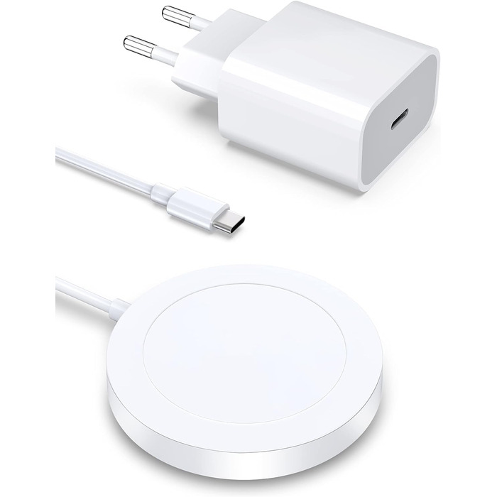 Бездротовий зарядний пристрій Mag-Safe Charger для iPhone Магнітна зарядна станція Індуктивна бездротова зарядна панель Сумісна з