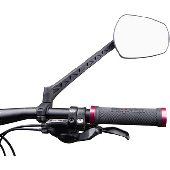 Праве велосипедне дзеркало для електровелосипедів. Дзеркало заднього виду для велосипедів, чорне, 80 см, 80 -