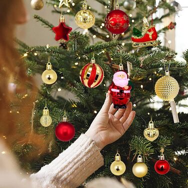 Набір ялинкових кульок 72 шт Generic