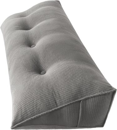 Подушка-клин OHMG 120/140/160/180/200 см, трикутна, для узголів&39я ліжка, подушки для читання, подушки для підтримки попереку, подушки для підтримки талії, м&39яка, для дивана, кушетки (сіра, 140 * 50 * 20 см) сіра 140*50*20 см