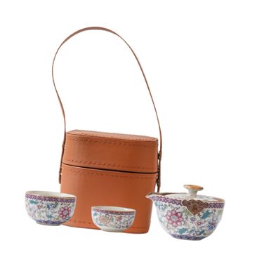 Набір для чаювання в китайському стилі Sharplace практичний, портативний, традиційний, з сумкою для перенесення, чайник Гунфу для бізнесу, готелю, пікніка