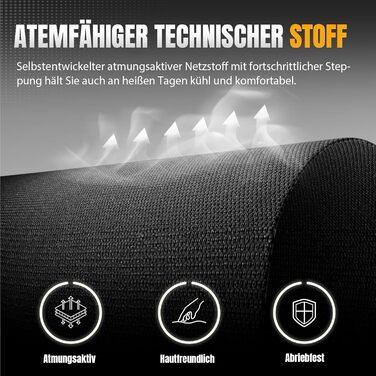 Ігрове крісло GTPLAYER, ігрове крісло, дихаюче офісне крісло з високоякісної тканини, ергономічне крісло для ПК, регульоване та поворотне робоче крісло 150 кг, чорно-біле