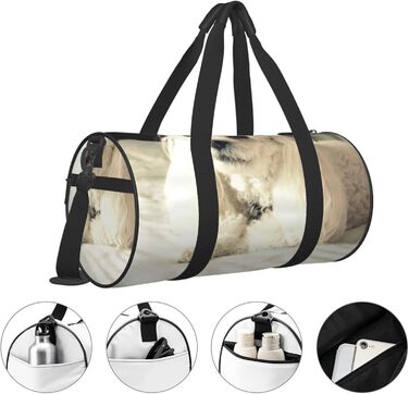 Спортивна дорожня сумка Французький пудель, унісекс, велика спортивна сумка-мішок