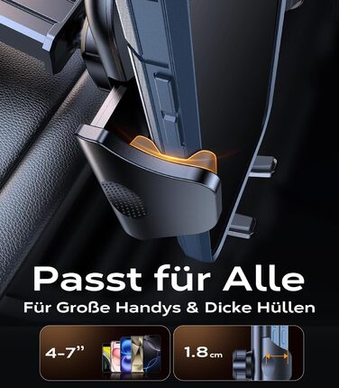 Найкращий військовий автомобільний тримач мобільного телефону 20 кг міцна присоска та металевий вентиляційний затискач з подвійним