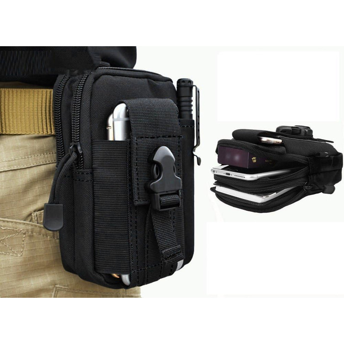 Універсальна багатоцільова ємність негабаритних EDC сумка Тактична сумка смартфон кобура пакет безпеки носити аксесуарів сумка рем