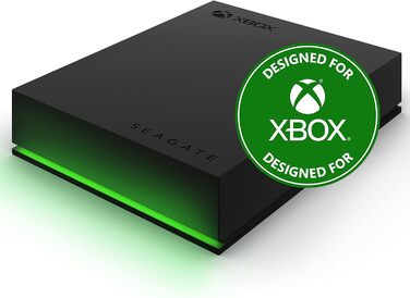 Портативний зовнішній жорсткий диск Seagate Game Drive Xbox 2TB, 2.5 дюйма, USB 3.0, Xbox, чорний, 2 роки служби порятунку, номер моделі STKX2000400