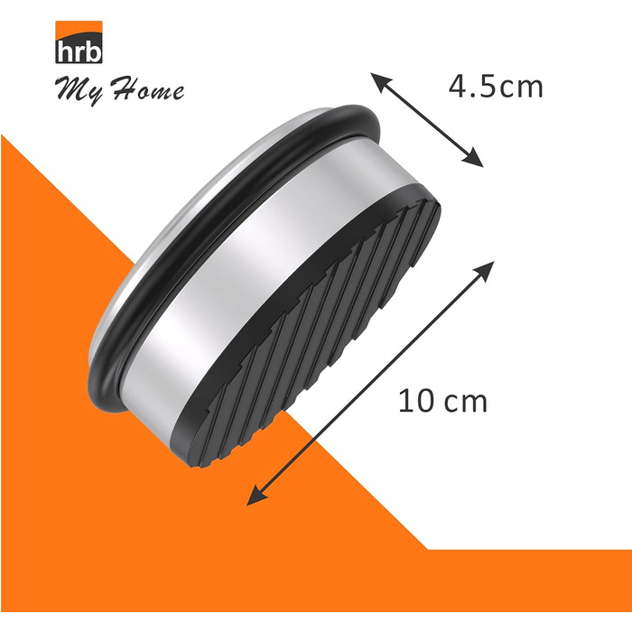 Набір з 4 твердих дверних заглушок з нержавіючої сталі - важка підлогова заглушка 1,2 кг/шт, дверна заглушка в сучасному дизайні з