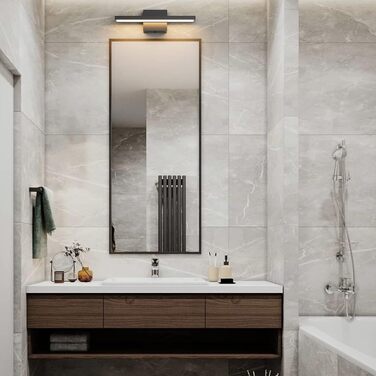 Світлодіодне дзеркальне світло для ванної кімнати Klighten 40 см, 12 Вт IP44 Лампа для ванної кімнати, Дзеркальна лампа для ванної