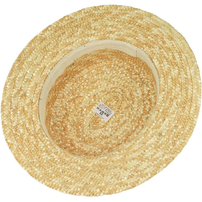 Солом&39яний капелюх Fiebig Circular Saw, натуральний, чоловічий та жіночий Сонячний капелюх зі 100 соломи Капелюх-канотьє, виготовлений в Італії Капелюх-гондольєр на весну та літо Капелюх зі стрічкою Grosgrain, натуральний, 61