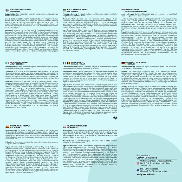 Мультивітамінні таблетки WeightWorld (400 шт.)