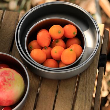 Титанова чаша DAZZLEEX Ta3709, титанова тарілка для кемпінгу та походів, 0,5 мм (750 мл)